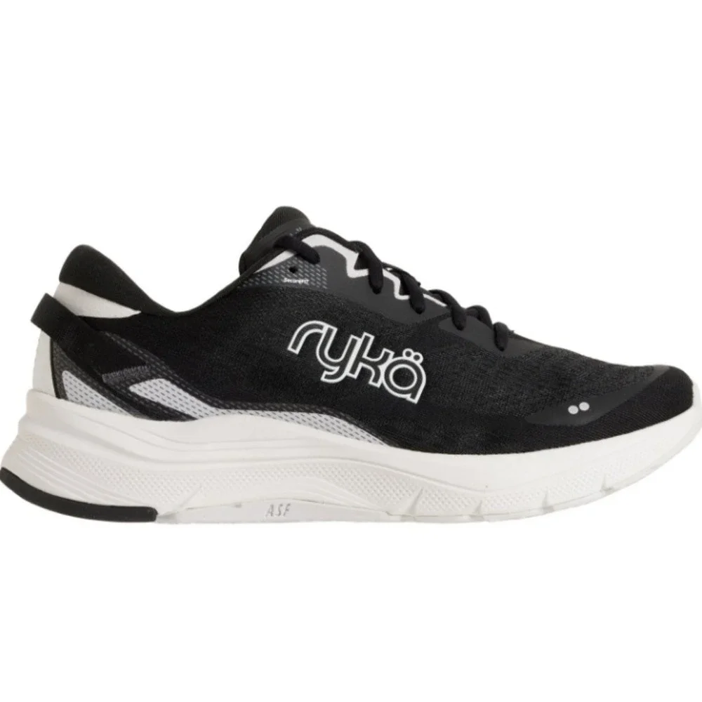 Ryka Utopia‎ Running Shoes Women's Size 8 M Black White Lightweight Sneakers